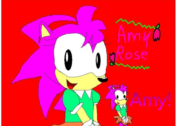 Original Amy from the old Sonic video games, YAY! by sabrinat14