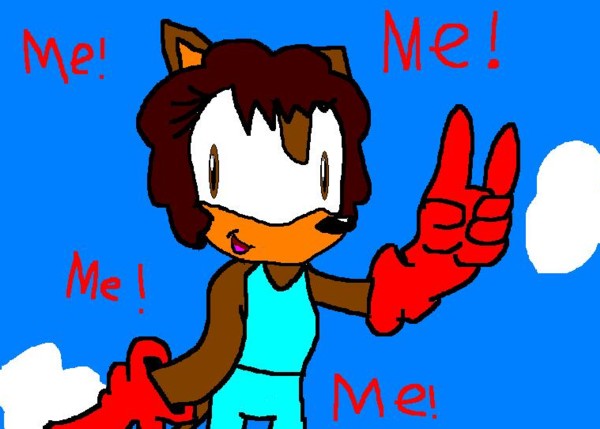 Me as a hedgehog done on paint...YAAAAY! by sabrinat14