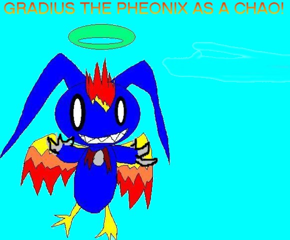gradius the pheonix as a chao! by sabrinat14
