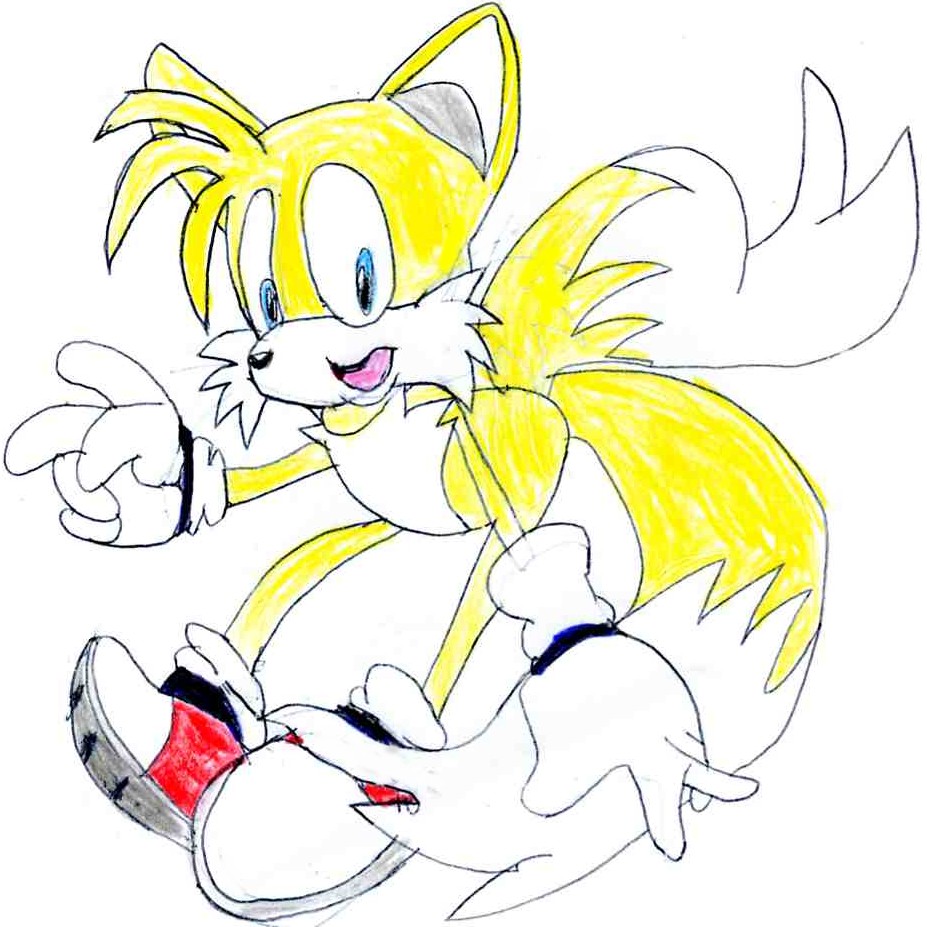 Really my best pic of Tails EVER!!!!!!!!!!!!!!!!!! by sabrinat14