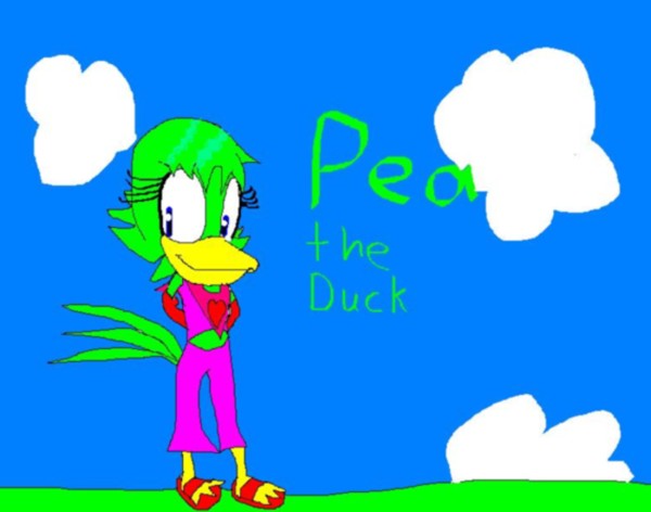 Pea the Duck!(My OTHER original character) by sabrinat14