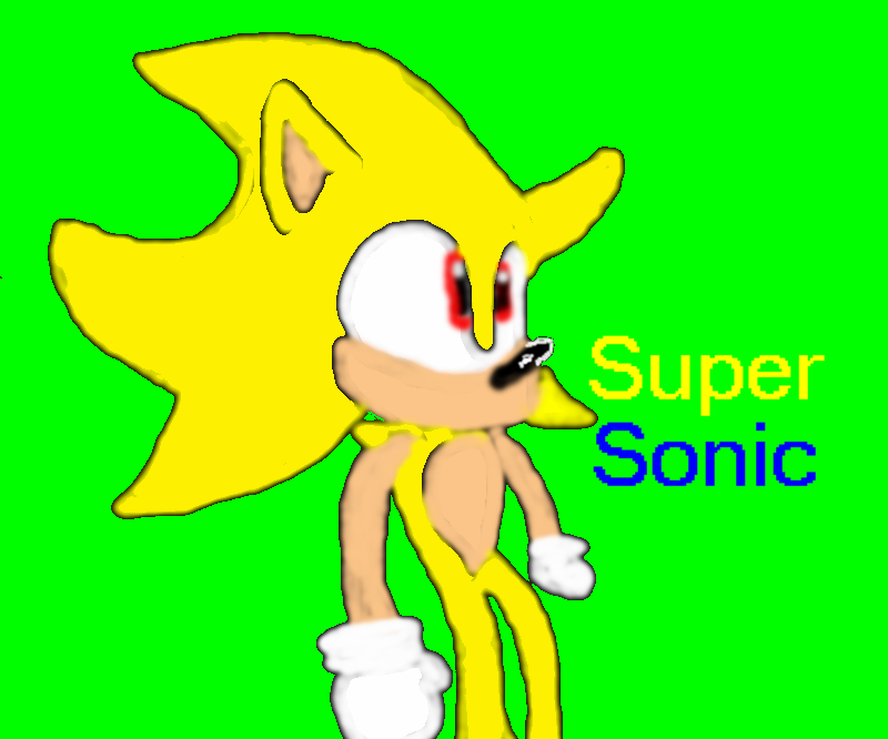 Cute 3D-ish pic of Super Sonic! by sabrinat14