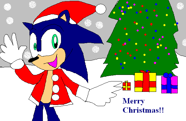Sonic Christmas pic! by sabrinat14
