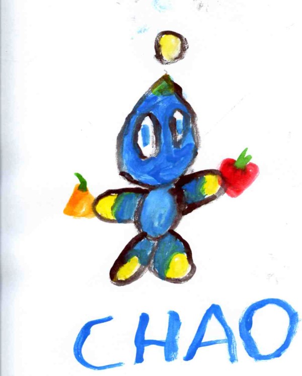 A Painting Of a Chao by sabrinat14