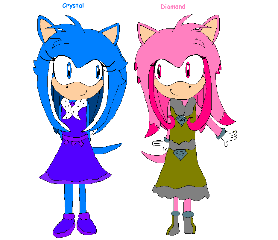 Crystal and Diamond*For lilsoniclover and her sis* by sabrinat14