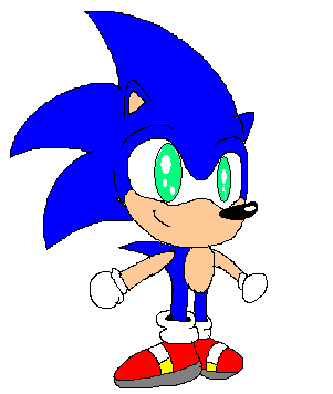 Chibi Sonic (For curlyfry95's contest) by sabrinat14