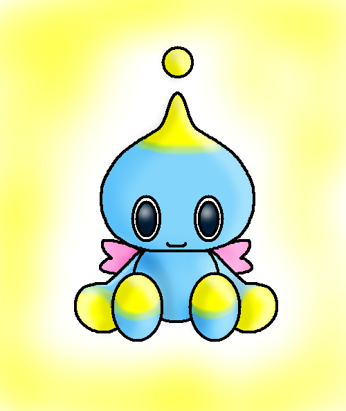 My best pic of a chao ever by sabrinat14
