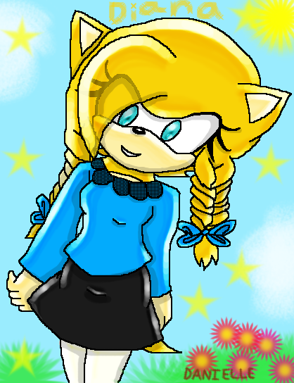 Diana the Hedgehog in SA style *gift* by sabrinat14