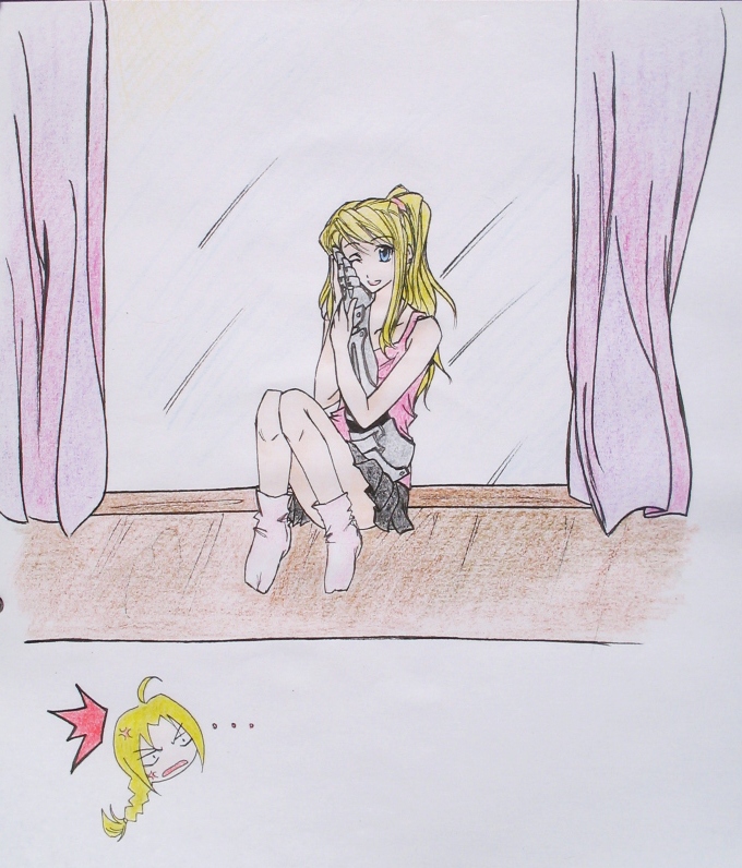 Winry *Little_Miss_Anime art trade* by saeki_annika