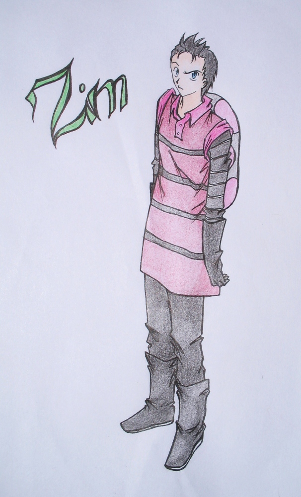 Zim in his human form XD (anime style) by saeki_annika