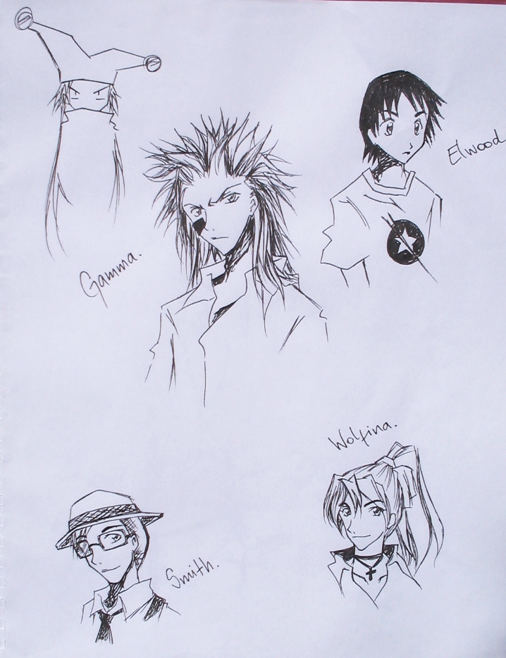 Zombie Powder characters by saeki_annika