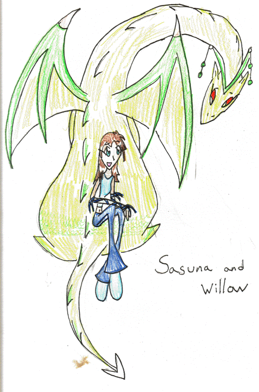 Sasuna and Willow by sago_wolfbeil