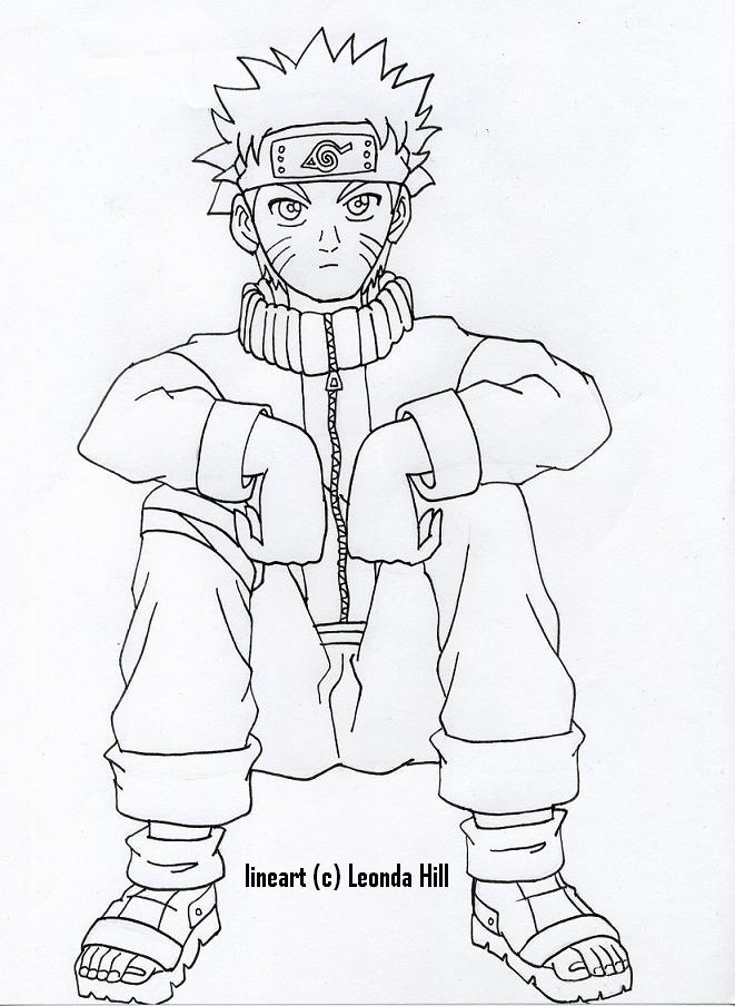 Naruto Lineart by sailorharmony2000 Fanart Central