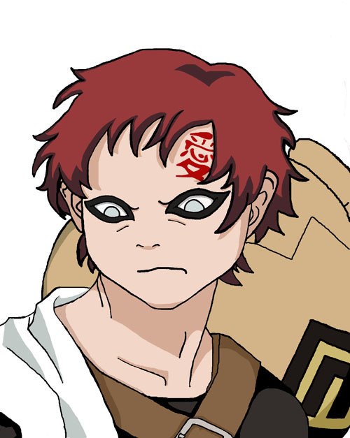 Snazzy colored Gaara by sailorme120