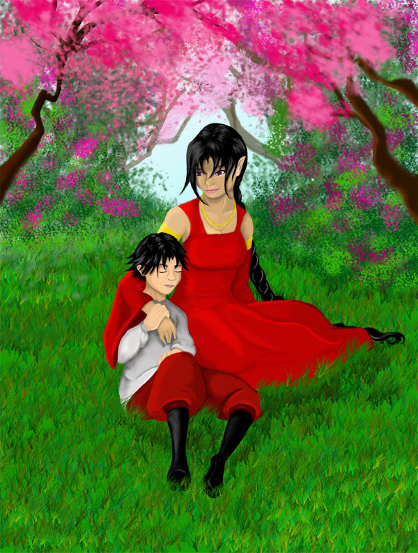 ryu and mom by sailorme120