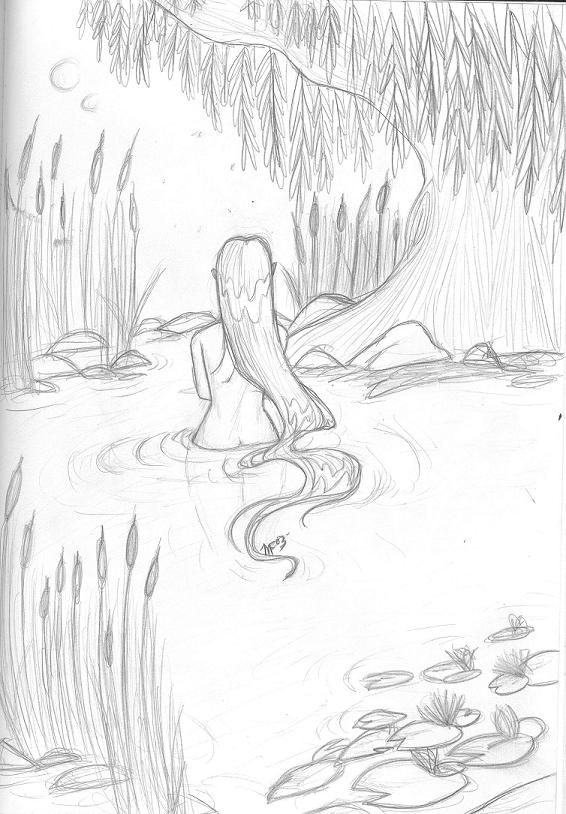 Elf Girl in Lake by sailorseksy
