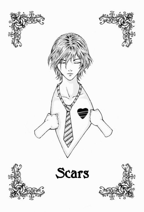 Scars b/w Cover by saiyaku
