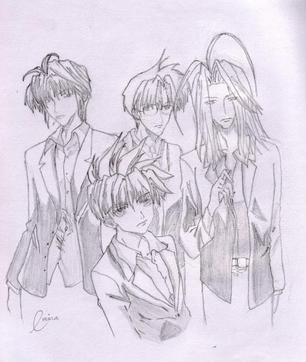 Four of them in suits! by saiyuki_emina232