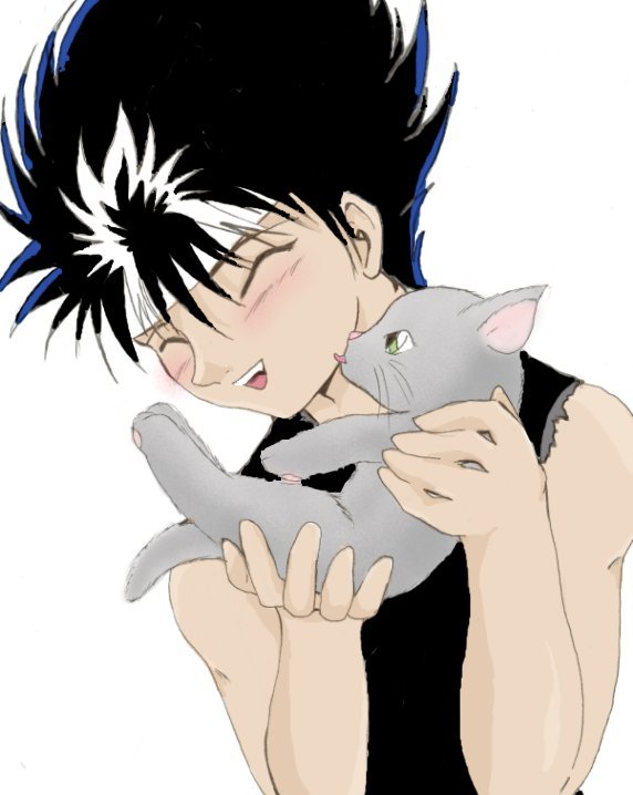 Hiei! And a Kitten! ^-^ by sakayume