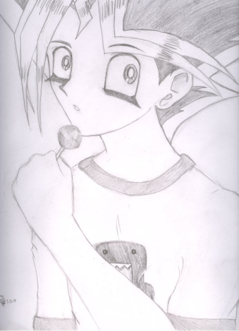 Yugi with a Lolli by sakayume
