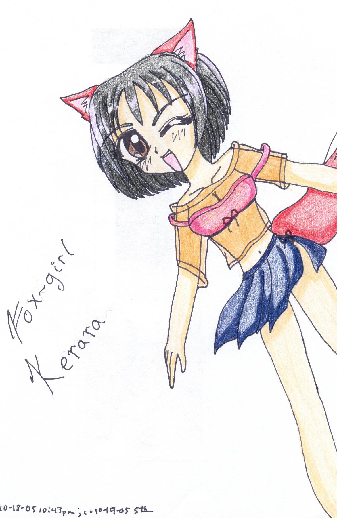 Fox-girl Kerara by sakuraneko