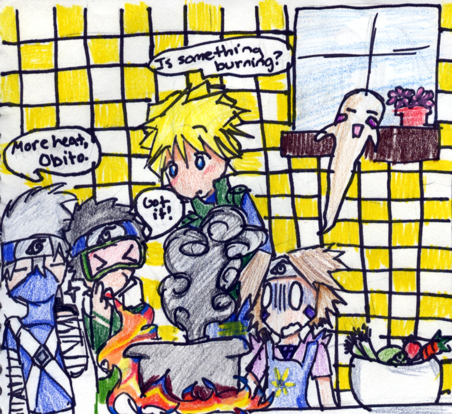 Team Yondaime--A lesson in cooking by sakusha