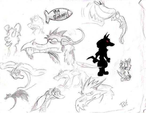 dozens of doodles by salamandereffect