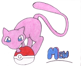 Mew holding a pokeball again (alot better) by salla_mander