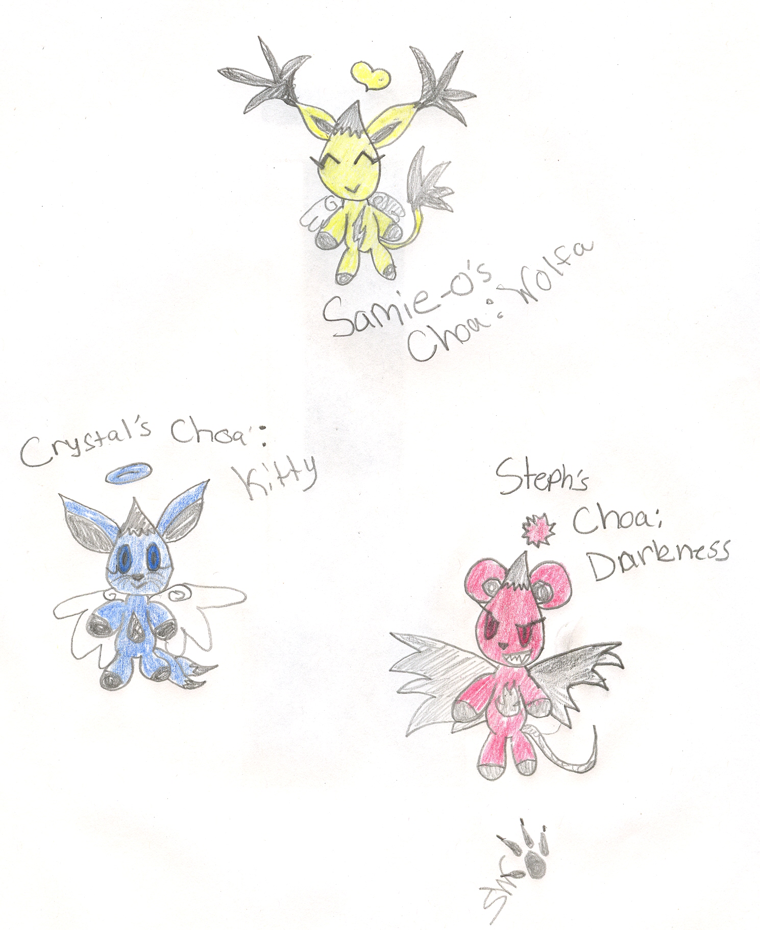 my teams new chao's by sam01