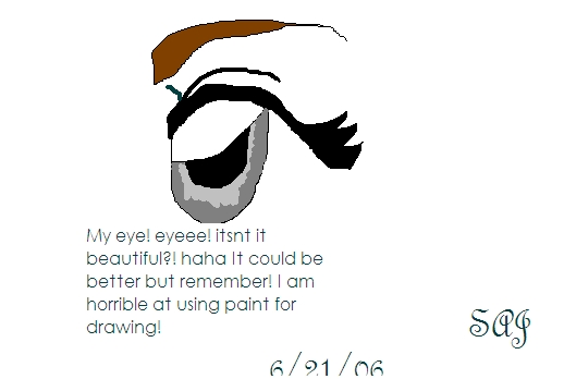 How I draw eyes by sammehjay