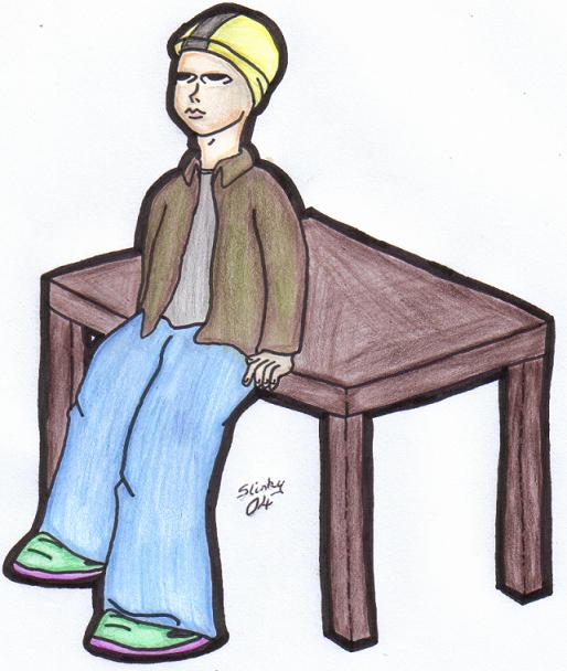 Boy sitting at a desk??? by samuri_kid