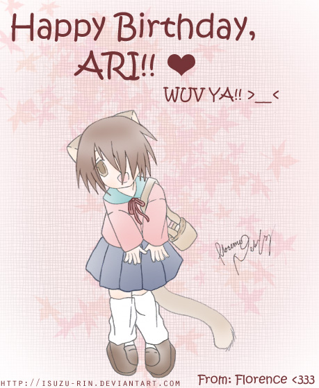 Happy Birthday, ARI!! by sana-chan