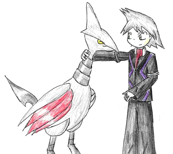 Steven and his Skarmory by sapphirestar7789