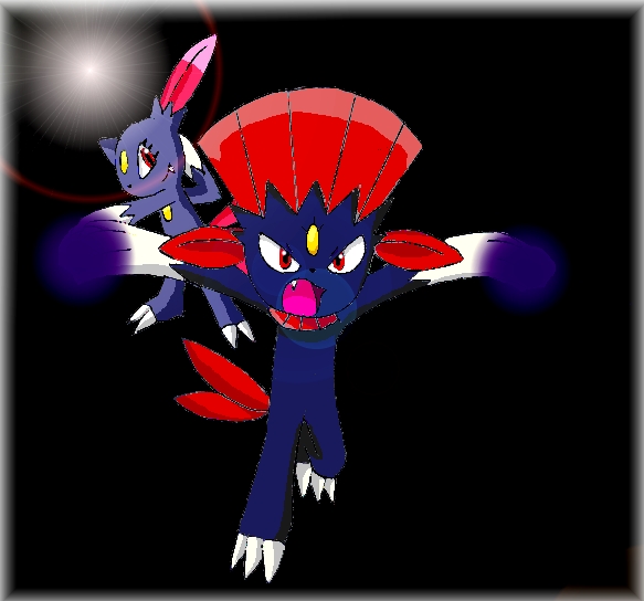 Sneasel and Weavile Attack! by sapphirestar7789