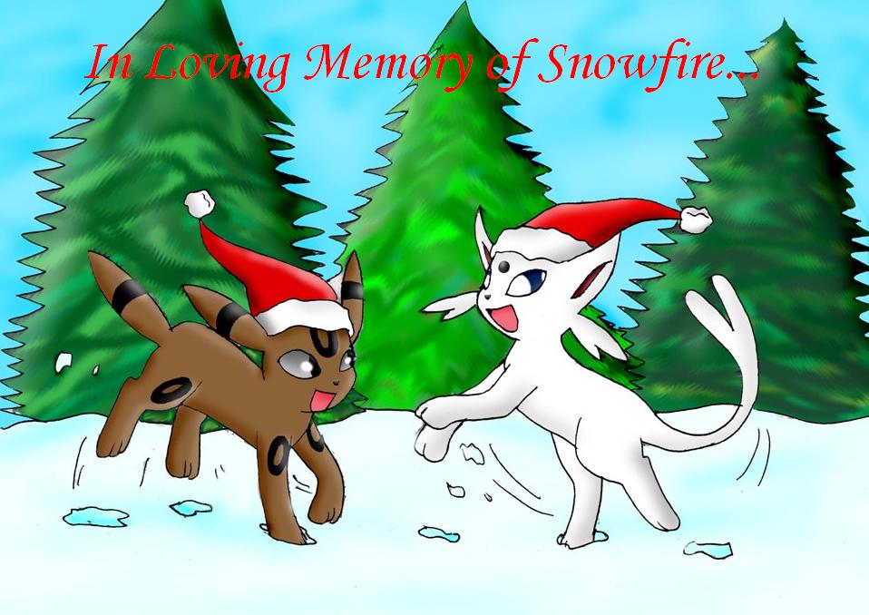 In Loving Memory of Snowfire *for GamerGirlGG* by sapphirestar7789