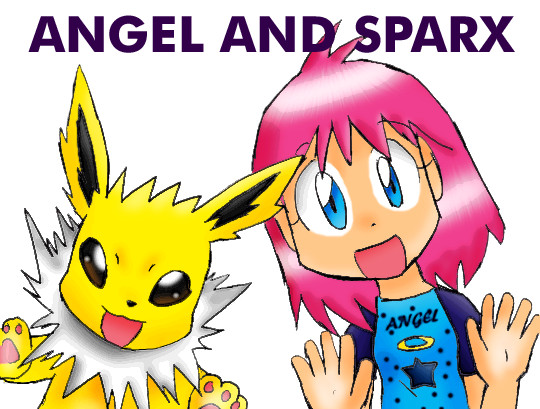 Angel and Sparx *request for sharp-fang* by sapphirestar7789