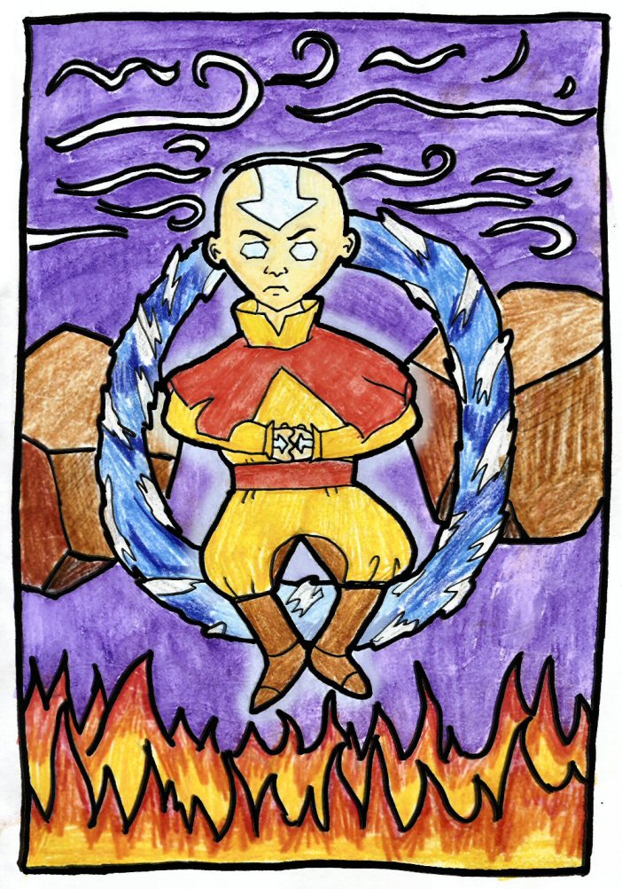 Aang, Master of all the Elements by saraistarr