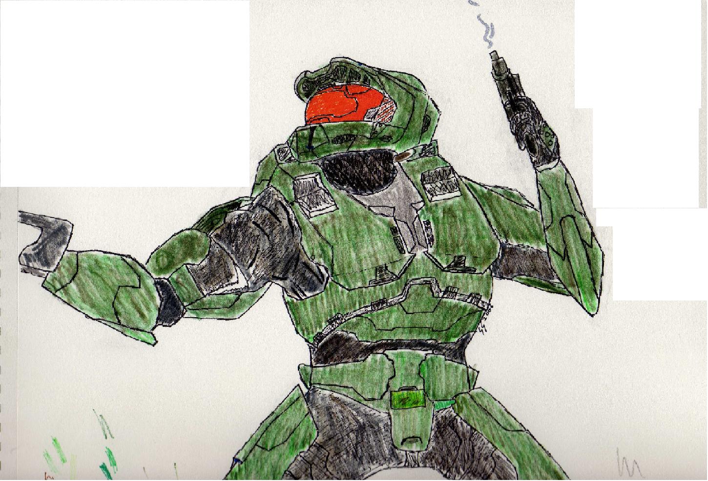Master Chief doing what he does best... by sargewolf