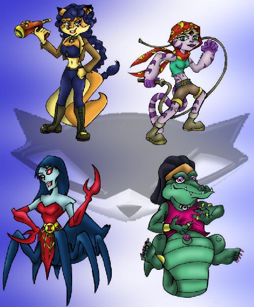 The Girls of Sly Cooper PART I by saruon_sama