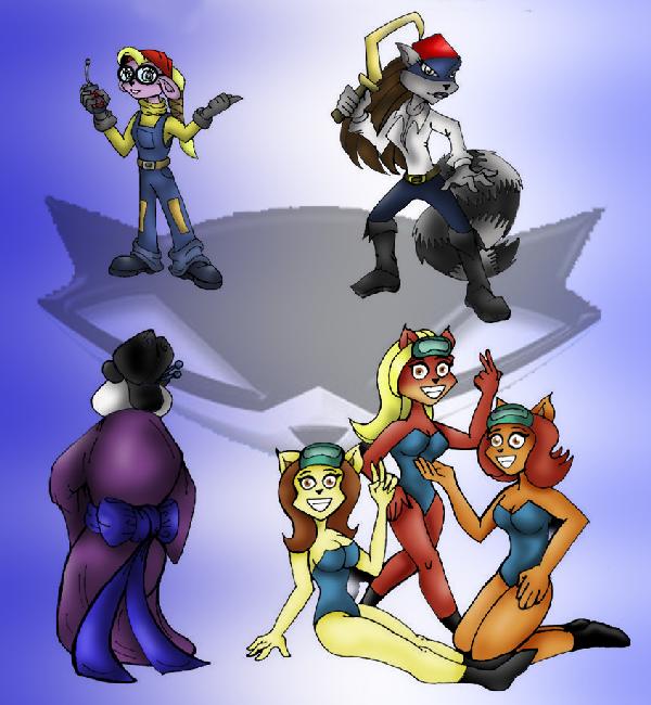 The Girls of Sly Cooper PART II by saruon_sama