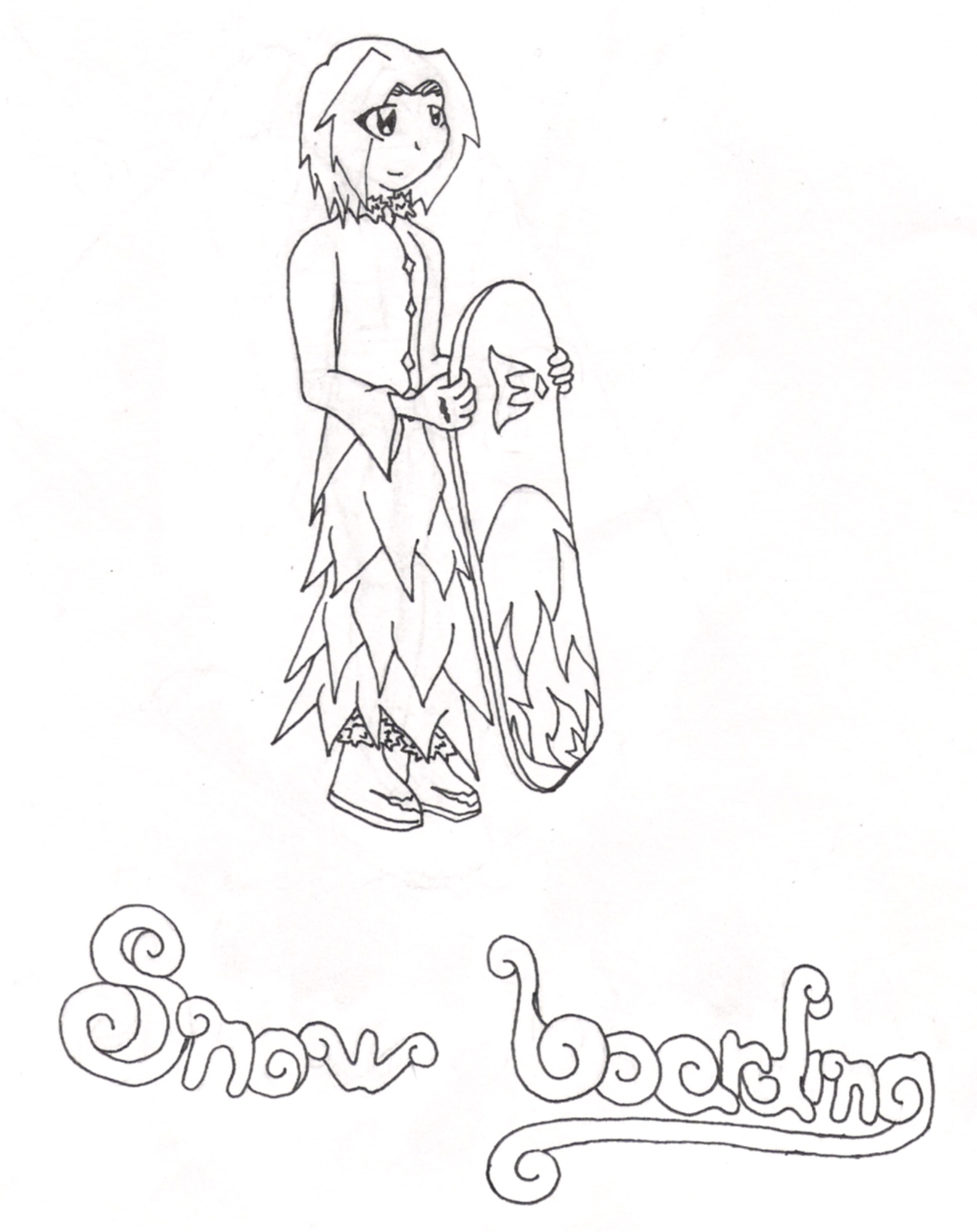 Snowboarding by sasha_tekiyo
