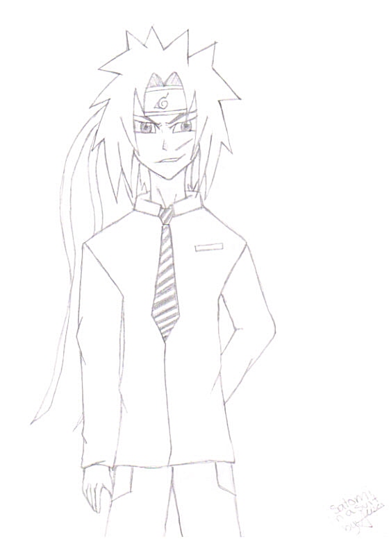 my OC) Satomi in a Suit by sasuke4kun