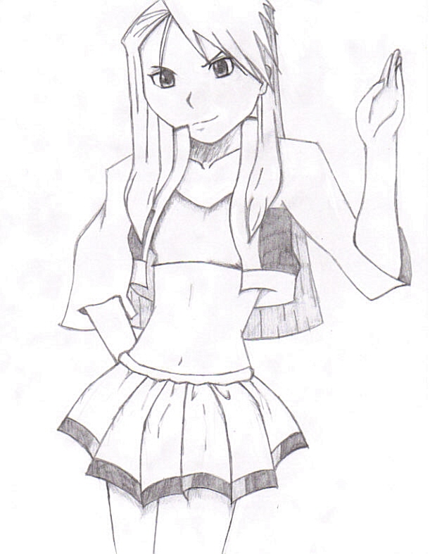 Riza in a MiniSkirt by sasuke4kun