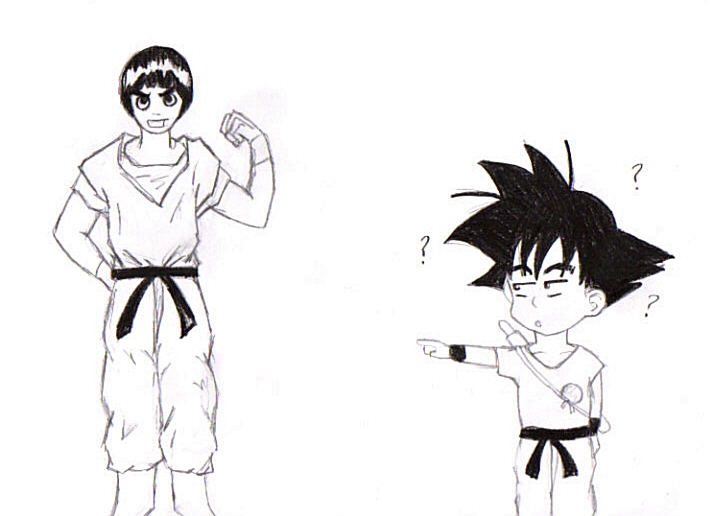Lee and Goku *contest entry for HalfDemon912* by sasuke4kun