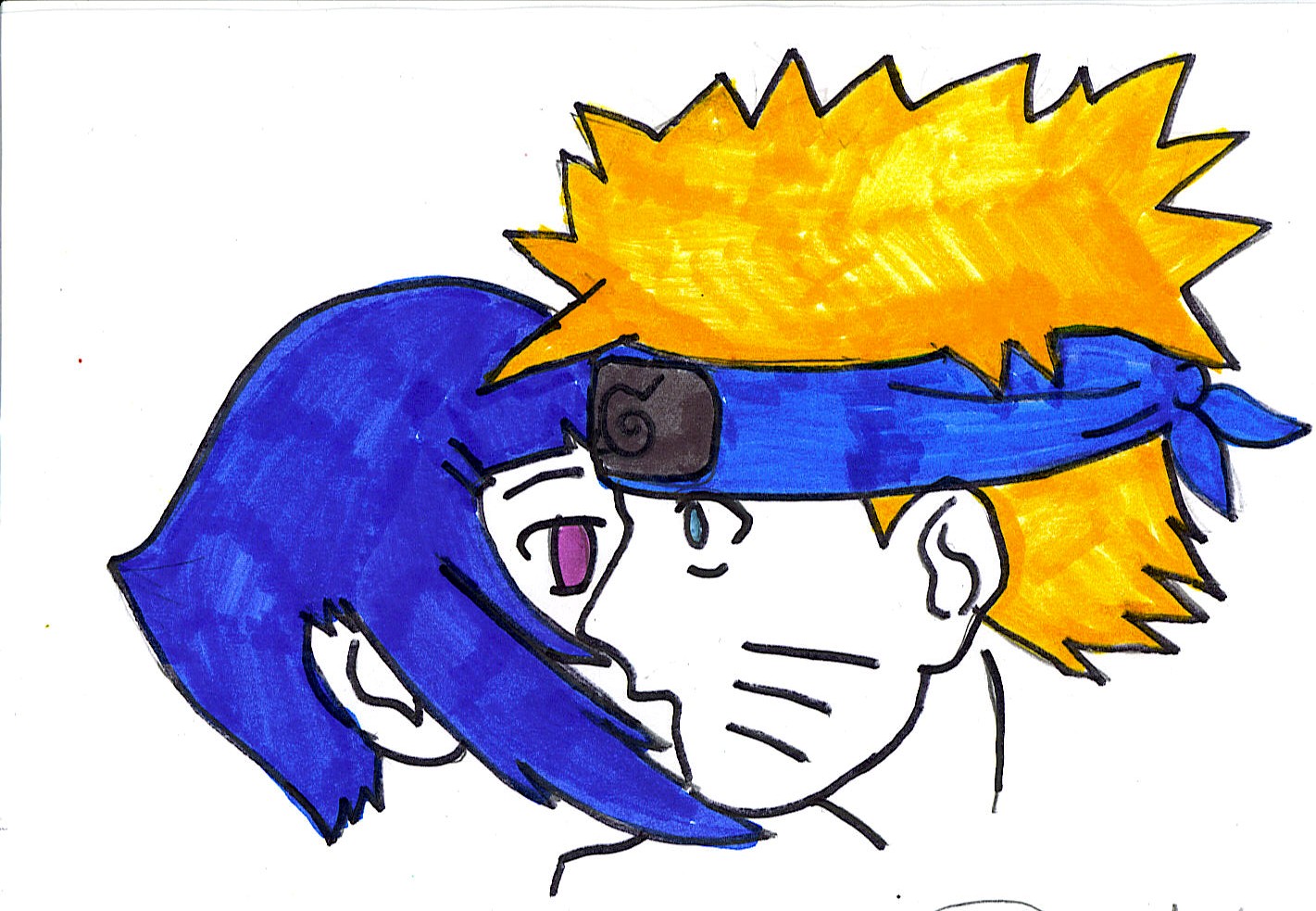 Naruto and Hinata colored for TheFallenOne66 by sasukeisemo2006