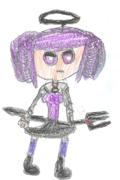 Purple hair girl I guess by sasukeishot