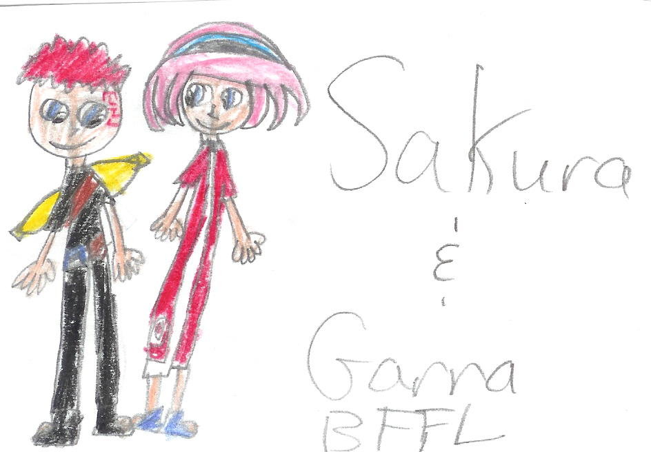 Garra and Sakura BFFL (request) by sasukeishot