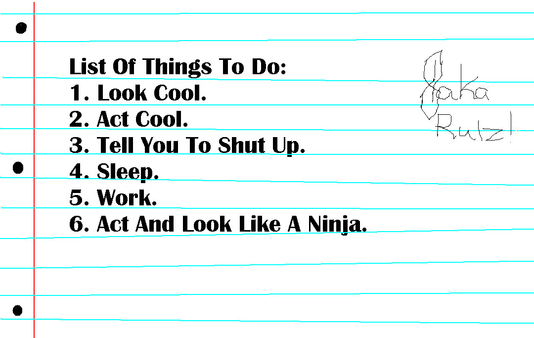 List of things to do. by sasukeishot