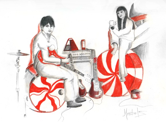 The White Stripes Drawing by satur9