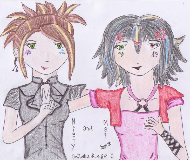 Misty and Mai - coloured copy by saturn13